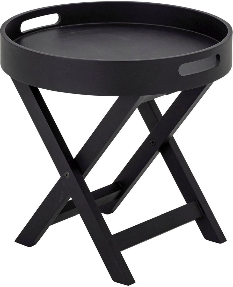 Bloomingville Freya Serviertisch H39 cm, Schwarzer Gummibaum