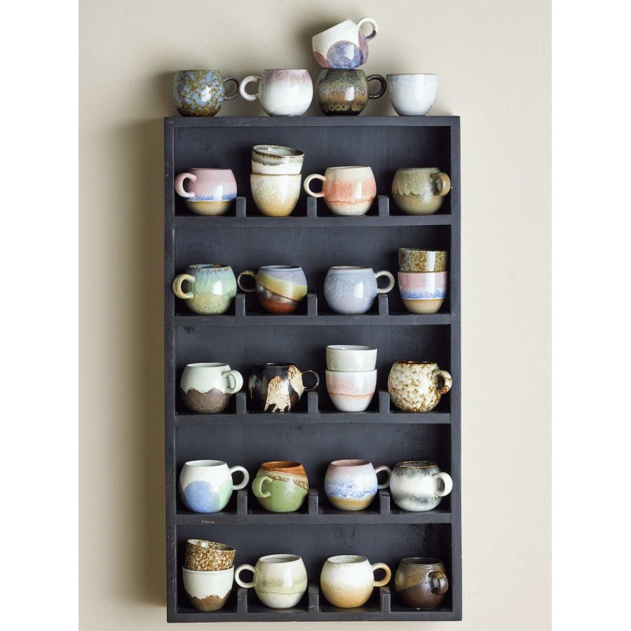 Bloomingville Thessa Wandregal 48,5x82,5 cm, Schwarzer Mangobaum