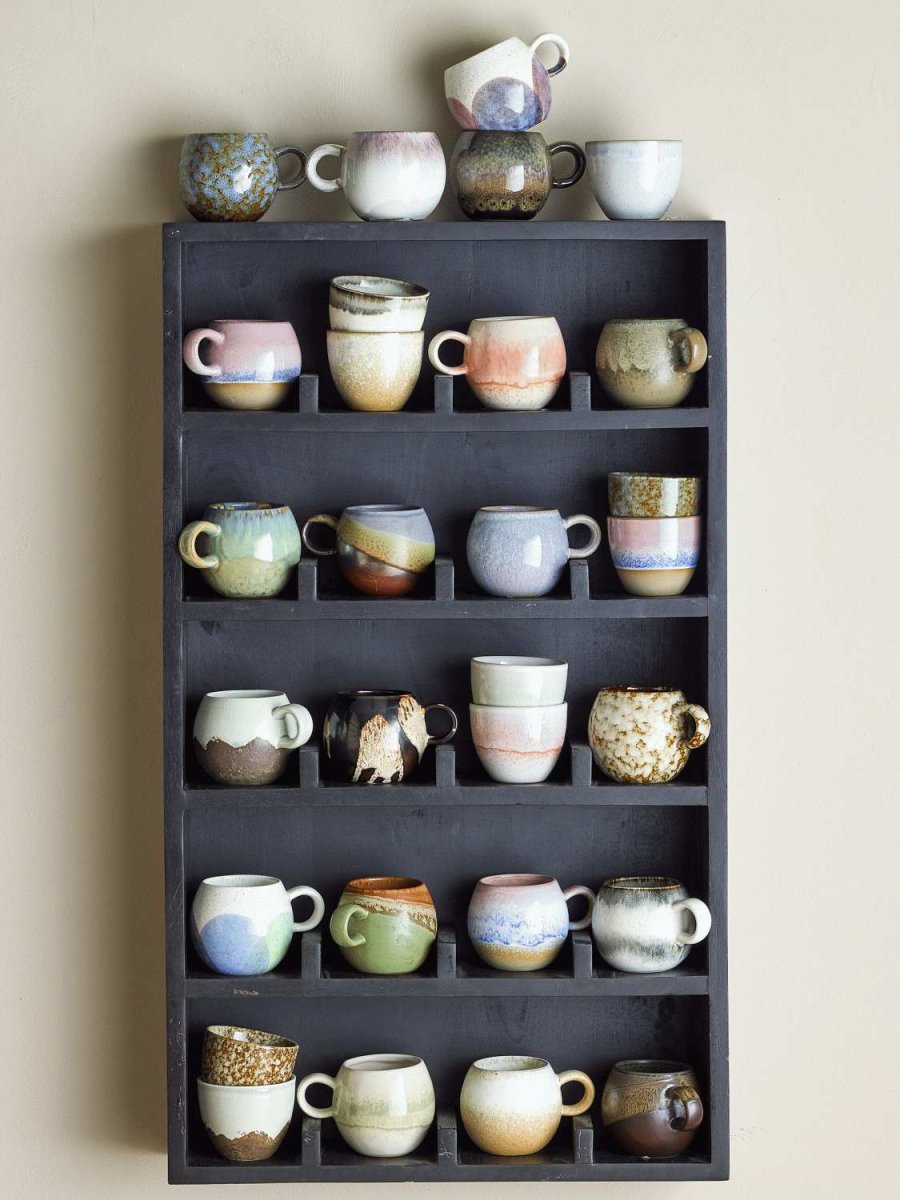 Bloomingville Thessa Wandregal 48,5x82,5 cm, Schwarzer Mangobaum