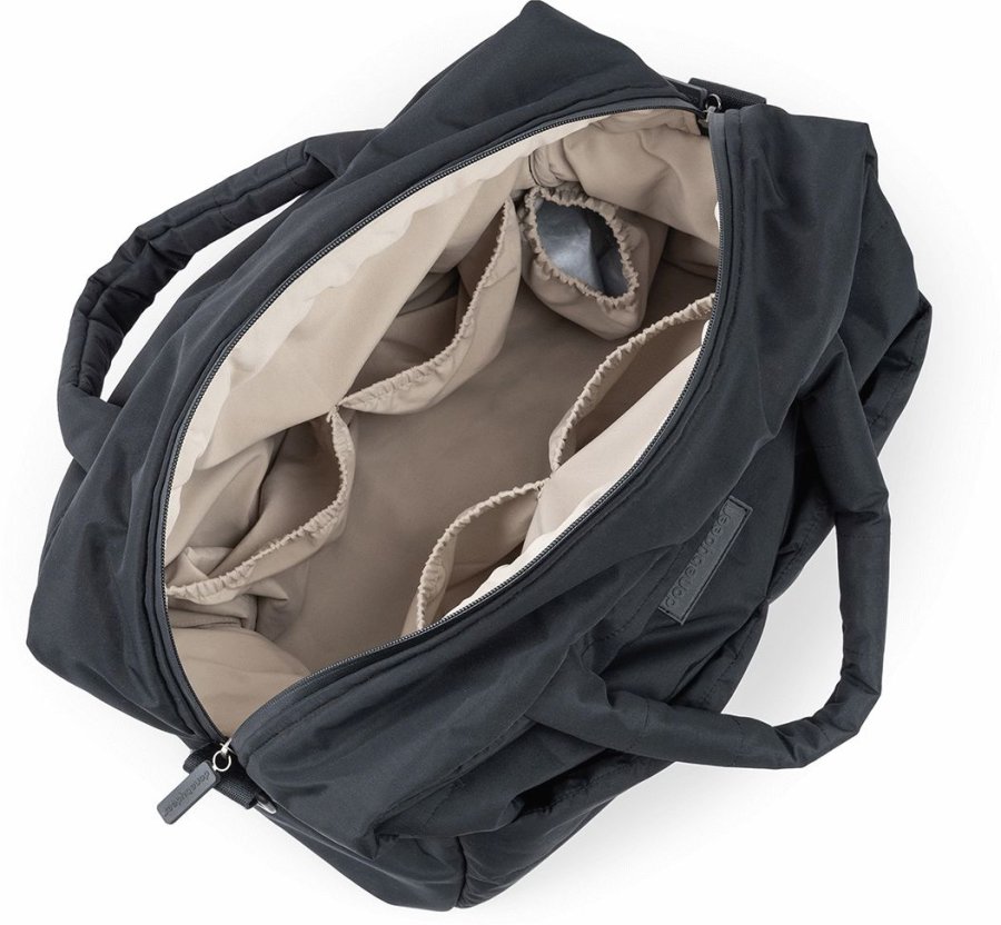 Done by Deer Gesteppte Wickeltasche 41x29 cm, Schwarz