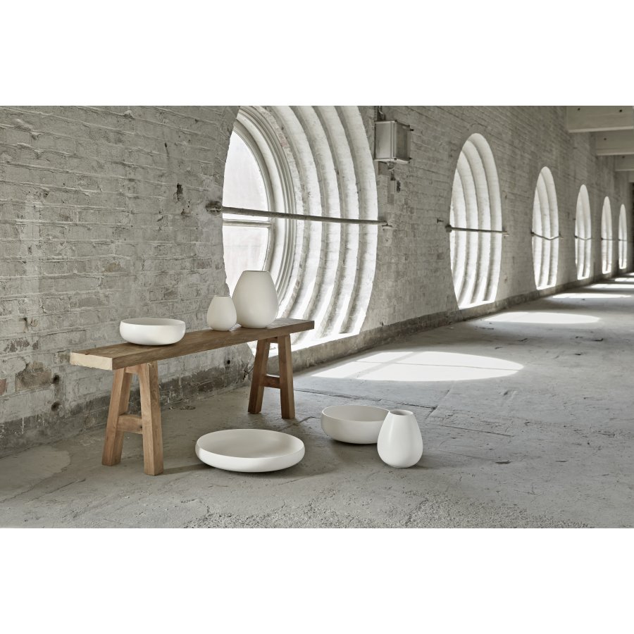 Knabstrup Keramik Earth Sk�l �30 cm, Kalkhvid