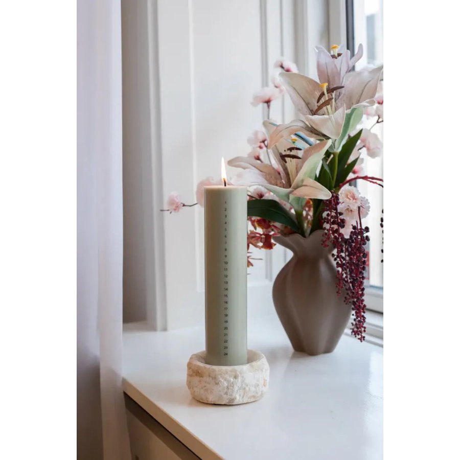 Specktrum Kalenderlys 6 cm/H25 cm, Sage