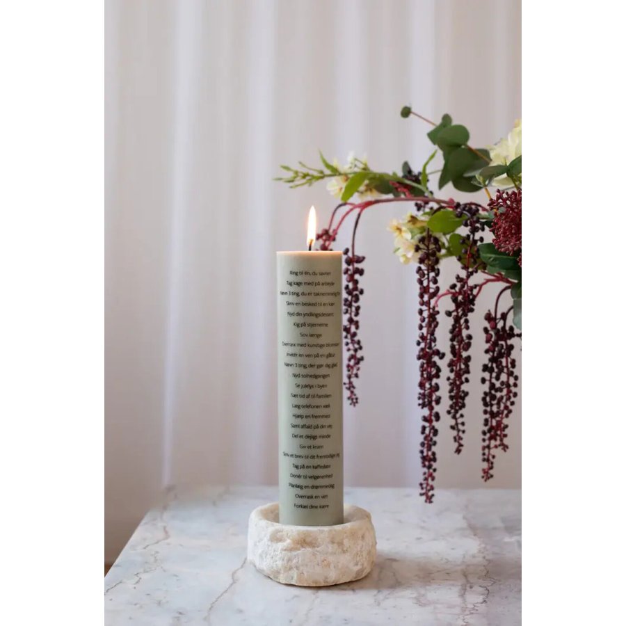 Specktrum Kalenderlys 6 cm/H25 cm, Sage