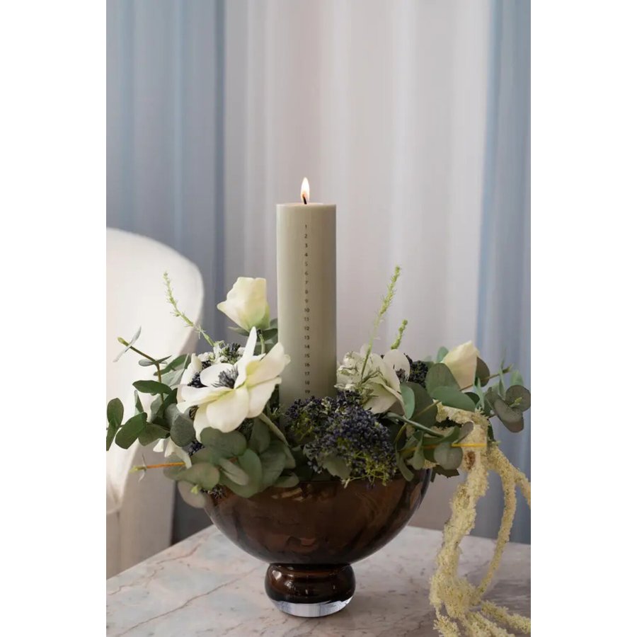 Specktrum Kalenderlys 6 cm/H25 cm, Sage