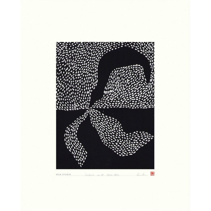 Hein Studio Art Print Collection 2025 Contrast no. 04 40x50cm, Sort/Hvid