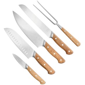 Mors Foresta Messerset 5-teilig, Eiche/Edelstahl