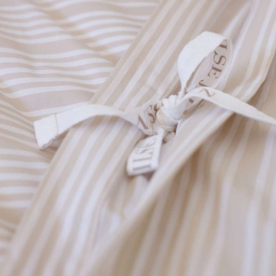 Home by Ilse Jacobsen Sengetj 140x200 cm, Sand/Beige Striber