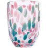 Anna von Lipa Big Confetti Tumbler Drikkeglas 25 cl, Rosa/Tyrkys/Light Blue