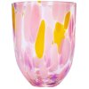 Anna von Lipa Big Confetti Tumbler Trinkglas 25 cl, Rosa/Gelb/Lila