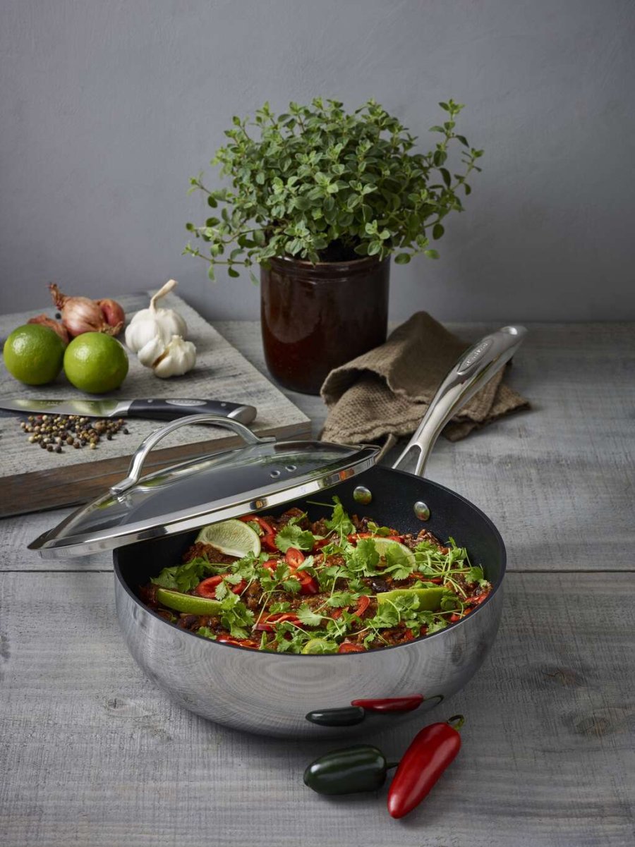 Scanpan HaptIQ Sauteuse mit Antihaft Beschichtung und Deckel 26 cm/3,7 L