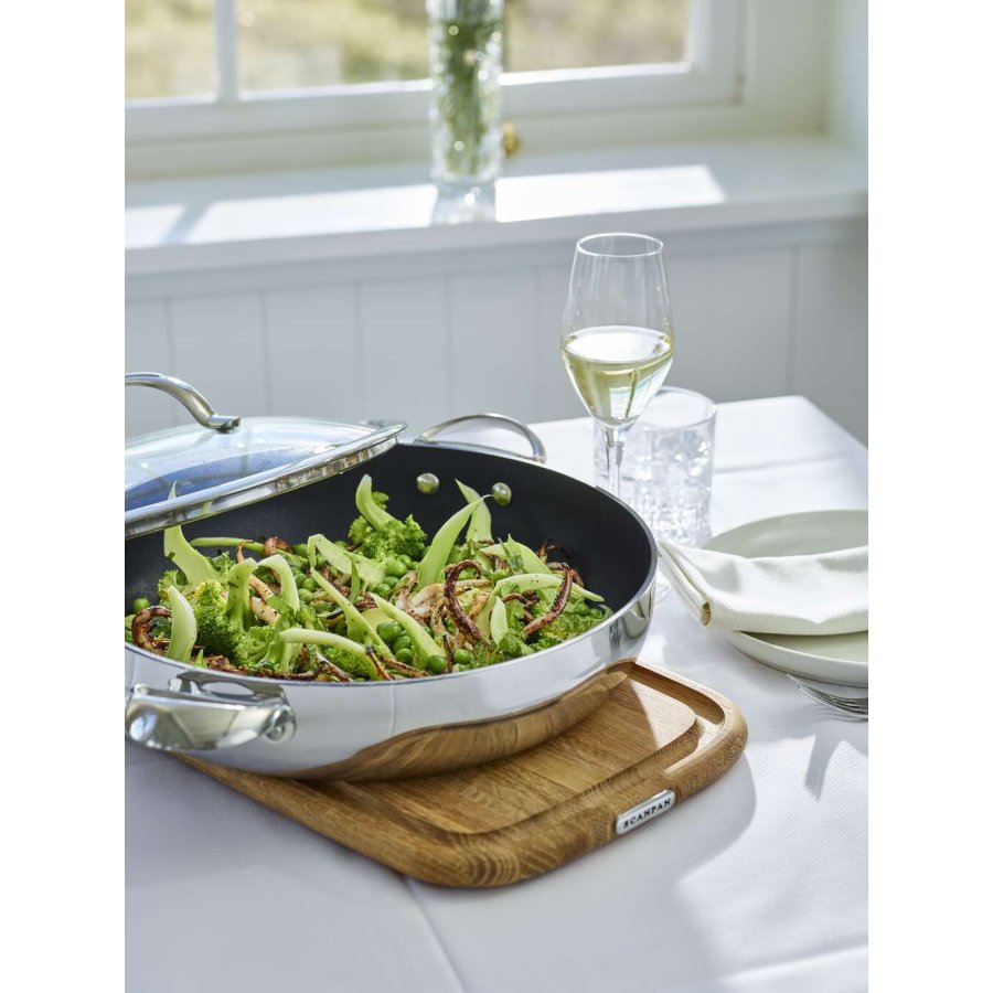 Scanpan HaptIQ Chef's Pan mit Antihaft Beschichtung und Deckel 32 cm/4,8 L