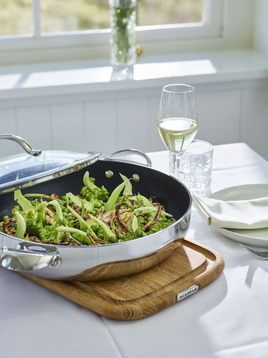 Scanpan HaptIQ Chef's Pan mit Antihaft Beschichtung und Deckel 32 cm/4,8 L