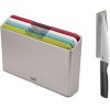 Joseph Joseph Folio Icon Schneidebrett-Set 4-teilig mit Messer