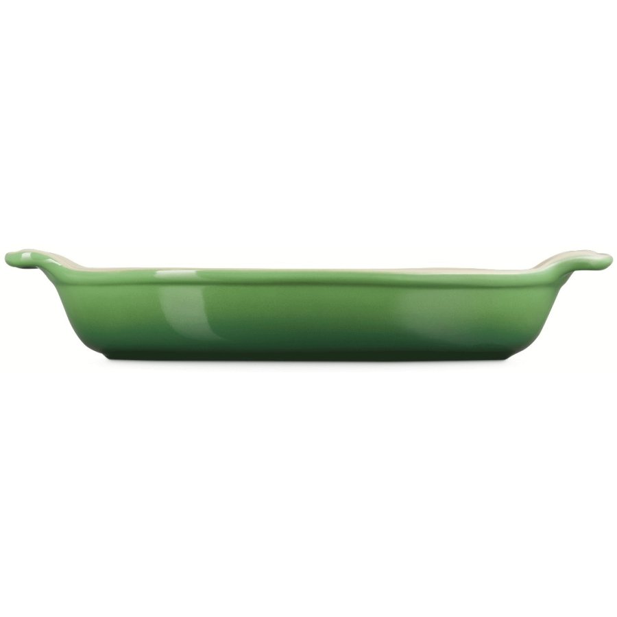 Le Creuset Herritage Ovalt Fad 28 cm, Bamboo Green