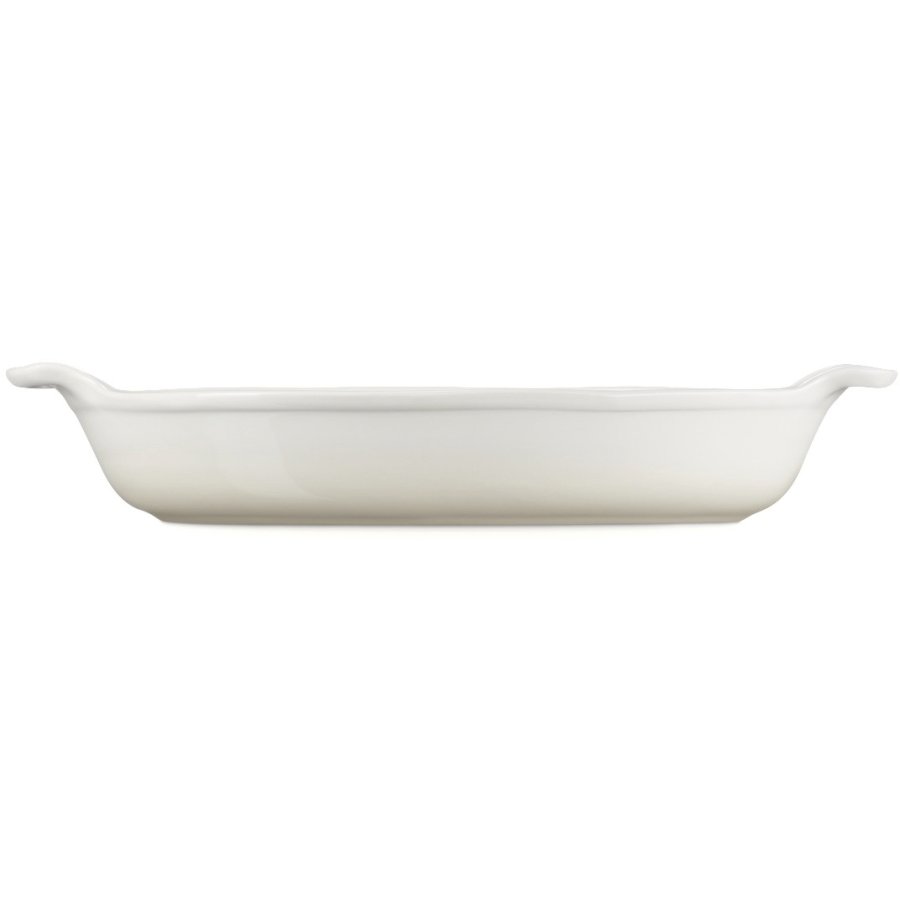 Le Creuset Herritage Ovalt Fad 28 cm, Meringue