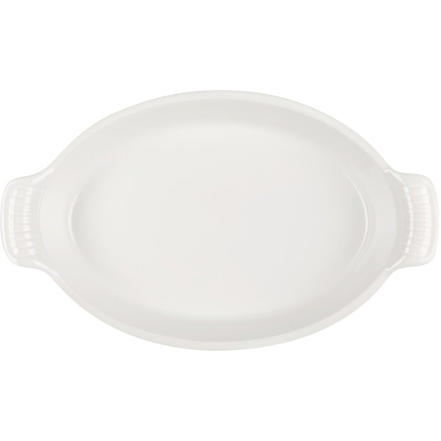 Le Creuset Herritage Ovalt Fad 28 cm, Meringue