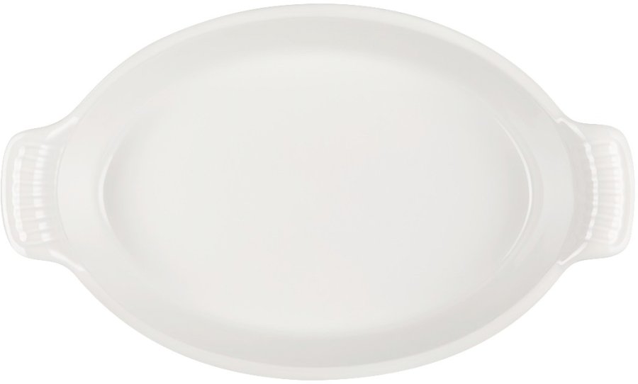 Le Creuset Herritage Ovalt Fad 28 cm, Meringue