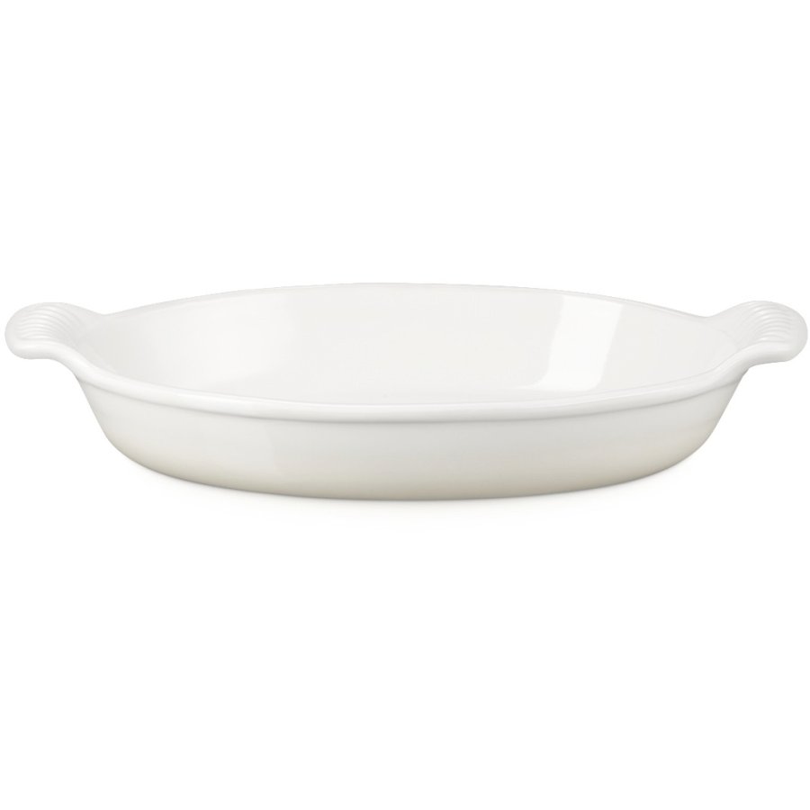 Le Creuset Herritage Ovalt Fad 28 cm, Meringue