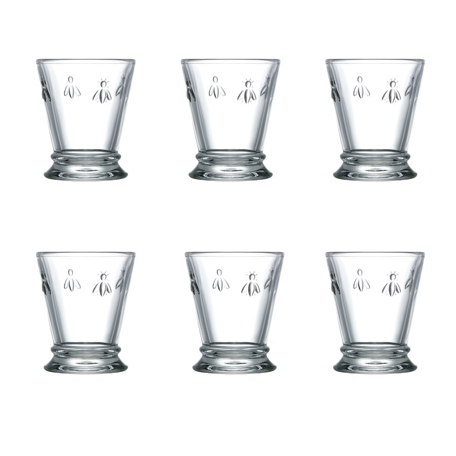 La Rochre Abeille Wasserglas 6er Set, 26 cl, Klar