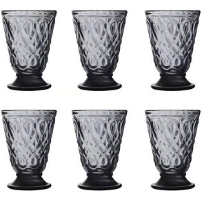 La Roch�re Lyonnais Vandglas 6 stk. 20 cl, Antracit