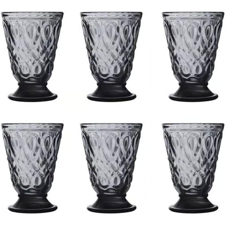 La Roch�re Lyonnais Vandglas 6 stk. 20 cl, Antracit