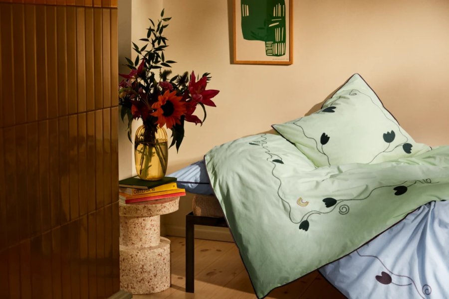 Juna x KIMPOP Lollipop Senget�j 140x200 cm, Lys Gr�n