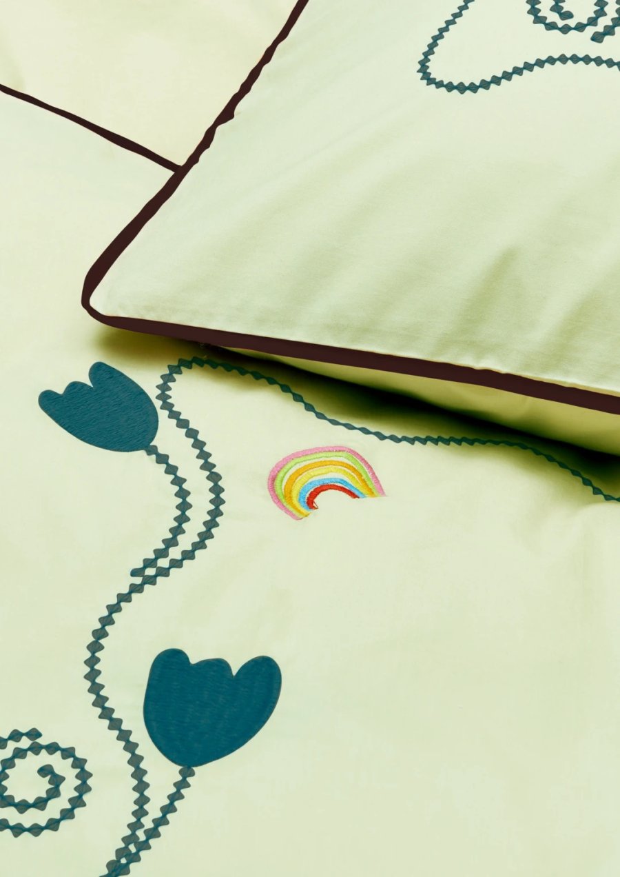 Juna x KIMPOP Lollipop Senget�j 140x200 cm, Lys Gr�n