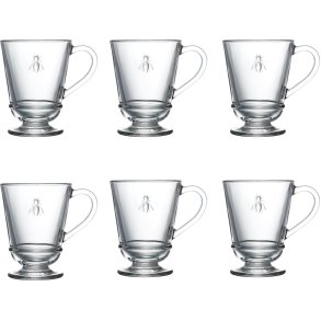 La Roch&egrave;re Abeille Glas m. Hank 6 stk. 28 cl, Klar 