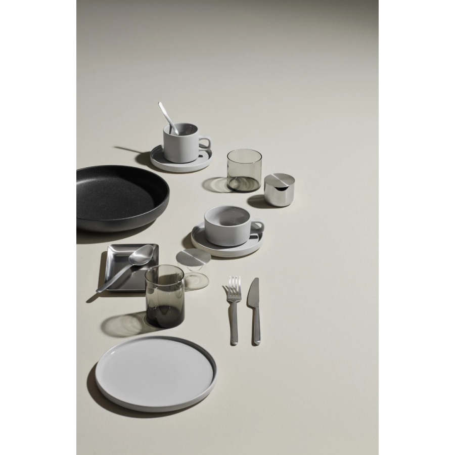 Blomus PILAR Kaffeetasse mit Untertasse 2er Set. 20 cl, Mirage Gray