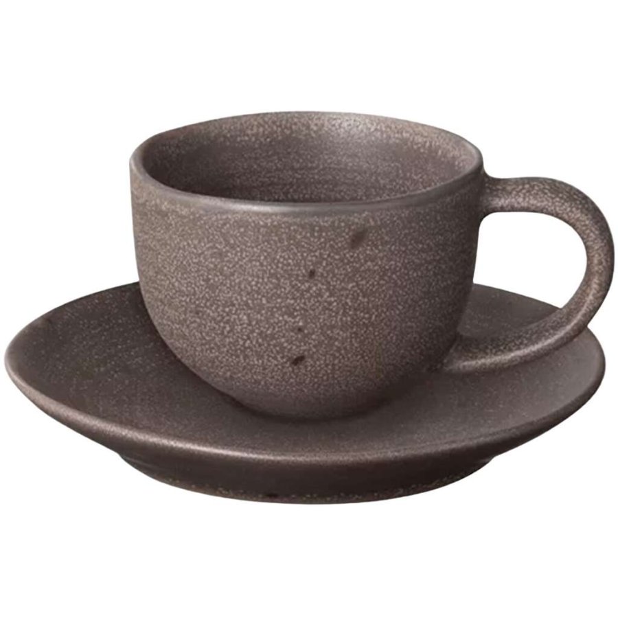 BLOMUS KUMI Expresso Tasse mit Untertasse 2er Set. 19 cl, Espresso