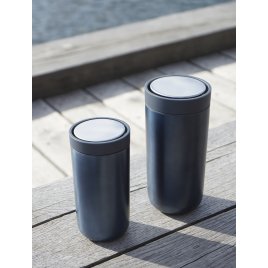 Stelton Click To Go Kop 0,4 L, Dark Blue Metallic