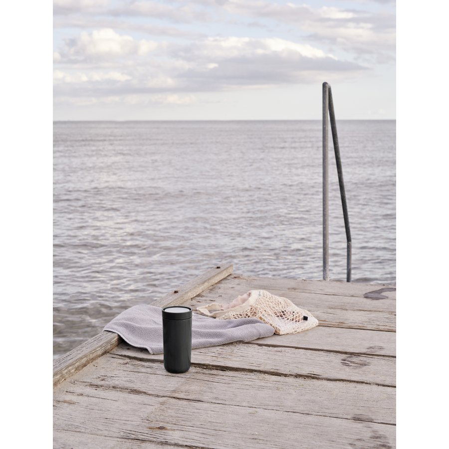 Stelton Click To Go Becher 0,4 L, Schwarz