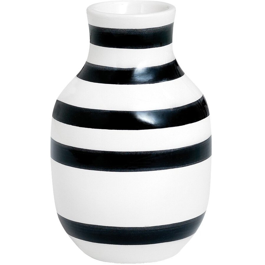 Kähler Omaggio Vase H12,5 cm, Sort