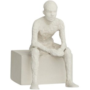 Khler Figur Die Nachdenkliche H14 cm, unglasiert