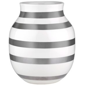 Kähler Omaggio Vase H20 cm, Sølv
