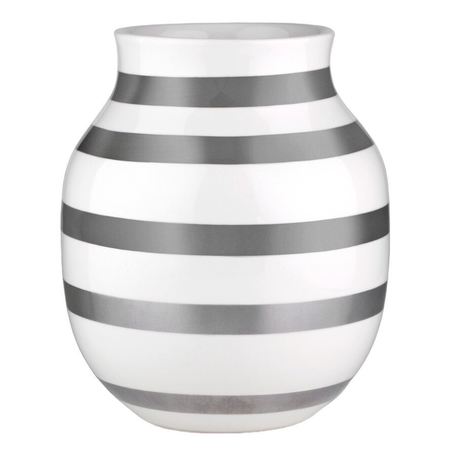 Kähler Omaggio Vase H20 cm, Slv