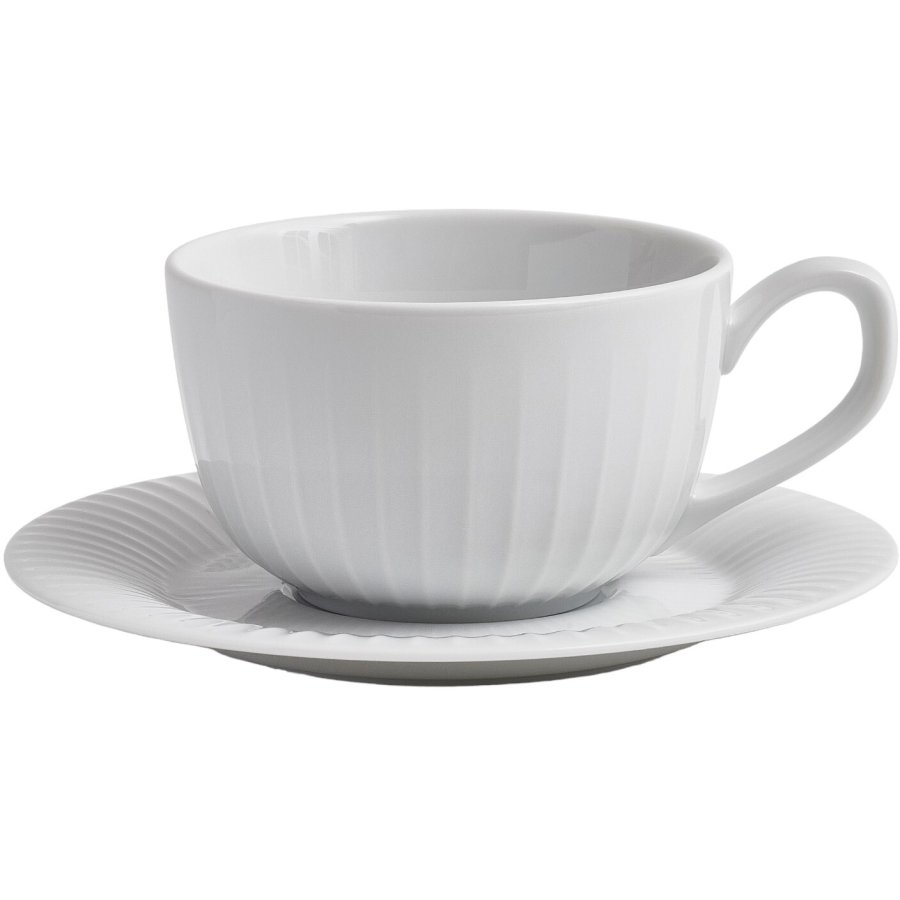 Khler Hammershi Tasse m. Untertasse 25 cl, Wei