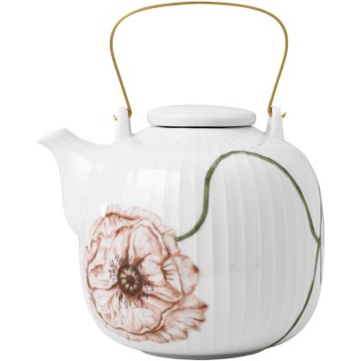 K�hler Hammersh�i Poppy Teekanne 1,2 L, Wei�