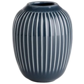 Kähler Hammershøi Vase H10,5 cm, Antracitgrå