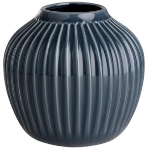 K&auml;hler Hammersh�i Vase H13 cm, Antracitgr�