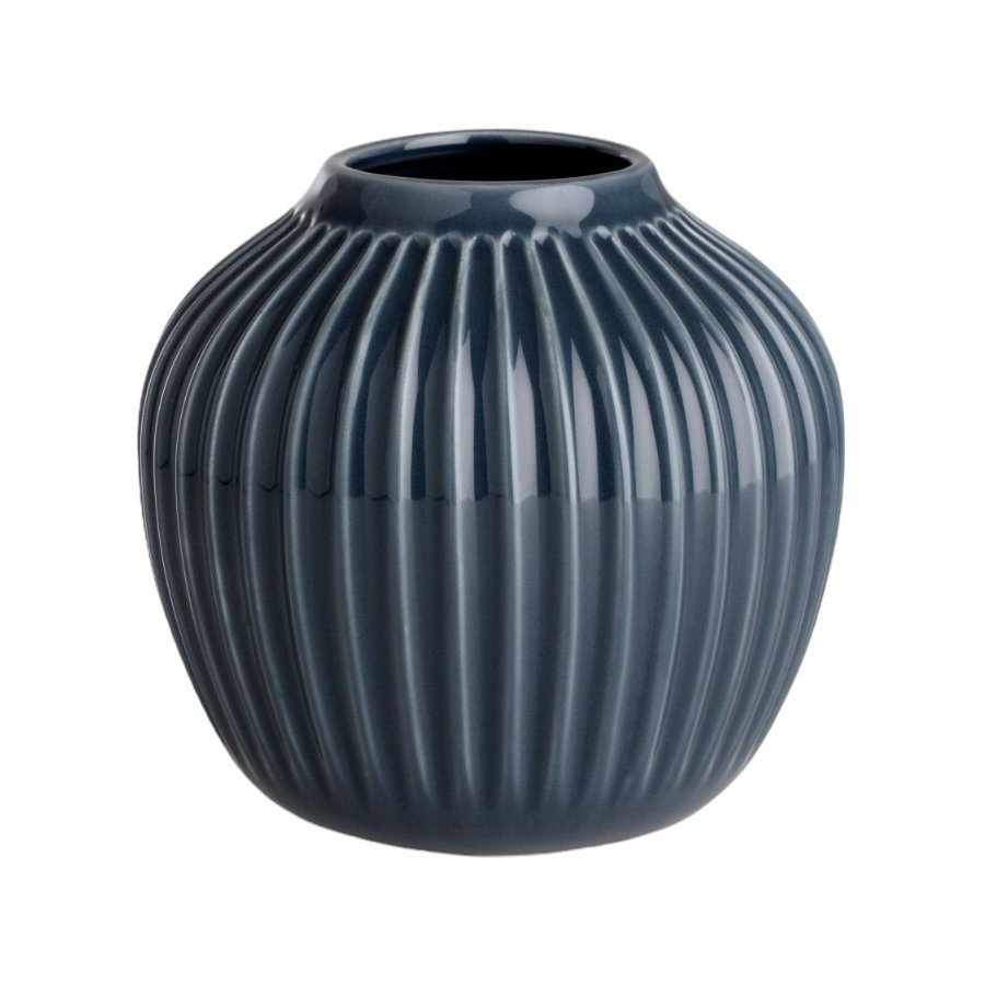 Khler Hammershi Vase H13 cm, Anthrazitgrau