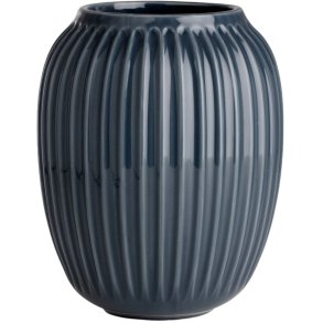 Kähler Hammershøi Vase H21 cm, Antracitgrå