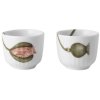 Khler Hammershi Poppy Eierbecher 2er Set H4,5 cm, Wei