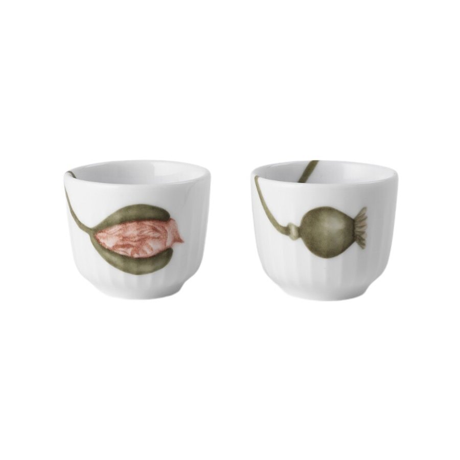 Khler Hammershi Poppy Eierbecher 2er Set H4,5 cm, Wei