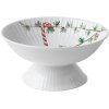 Khler Hammershi Christmas Schale auf Fu  16 cm, Wei