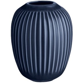 K&auml;hler Hammersh�i Vase H10,5 cm, Indigo