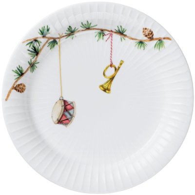 K�hler Hammersh�i Christmas Tallerken 19 cm, Hvid