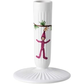 Kähler Hammershi Christmas Lysestage H12 cm, Hvid