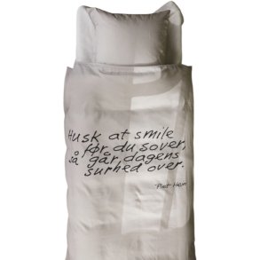 Piet Hein Sengest Husk At Smile 140x200 cm, Soft Grey