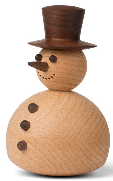 Spring Copenhagen Schneemann 14,2 cm, Buche/Walnuss